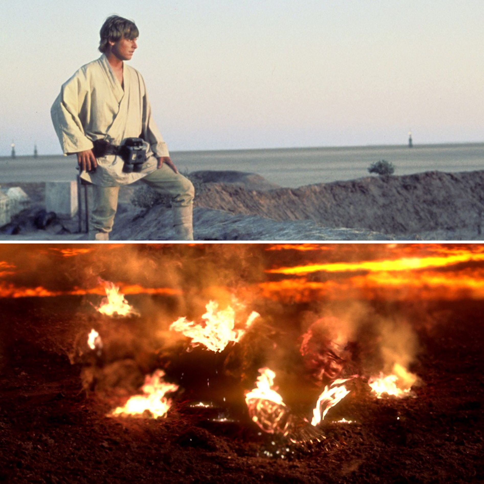Star Wars Luke and Anakin Blank Meme Template