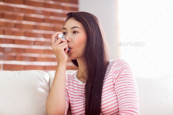 High Quality Asian woman asthma Blank Meme Template