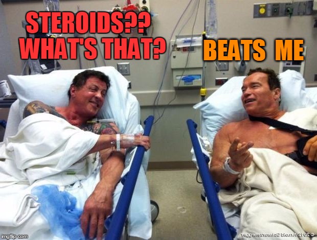 r n t | STEROIDS??  WHAT'S THAT? BEATS  ME | image tagged in r n t | made w/ Imgflip meme maker