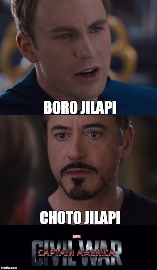 Marvel Civil War | BORO JILAPI; CHOTO JILAPI | image tagged in memes,marvel civil war | made w/ Imgflip meme maker