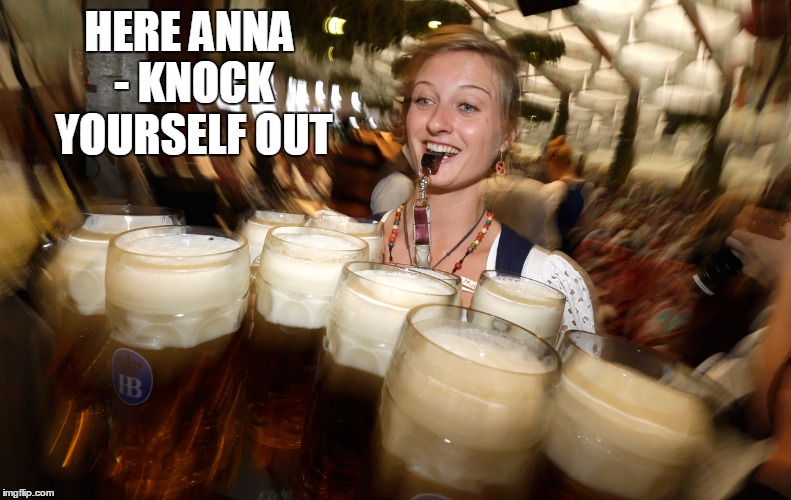 HERE ANNA - KNOCK YOURSELF OUT | made w/ Imgflip meme maker