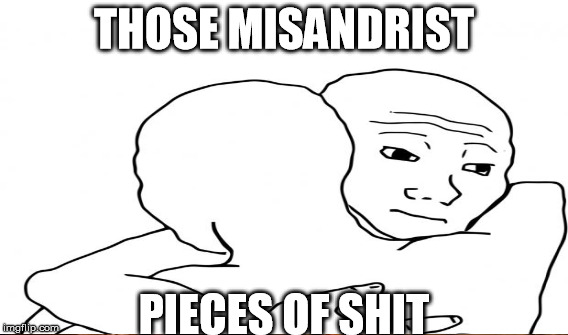 THOSE MISANDRIST PIECES OF SHIT | made w/ Imgflip meme maker