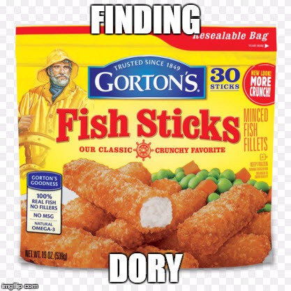 Finding Dory | FINDING; DORY | image tagged in finding dory,fish,kanye west,food,movies,dory | made w/ Imgflip meme maker