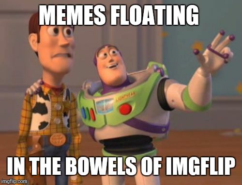 X, X Everywhere Meme | MEMES FLOATING IN THE BOWELS OF IMGFLIP | image tagged in memes,x x everywhere | made w/ Imgflip meme maker