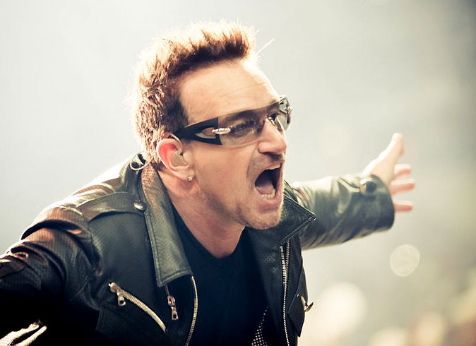 High Quality bono shouting Blank Meme Template