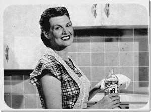 Vintage woman cooking Blank Meme Template