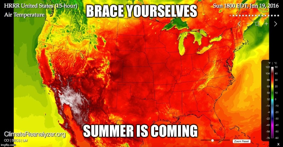 Summer is coming  | BRACE YOURSELVES; SUMMER IS COMING | image tagged in summer is coming | made w/ Imgflip meme maker