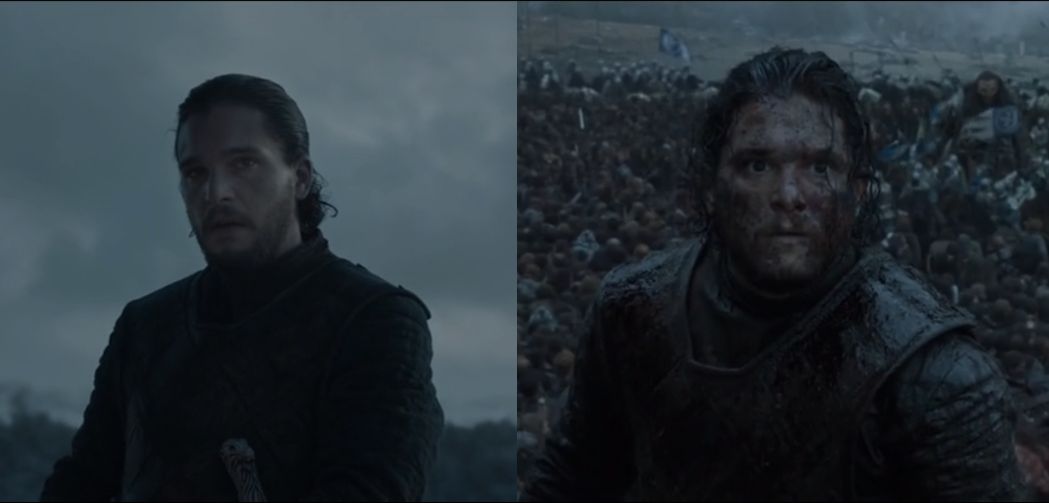 High Quality Jon Snow Before and after Blank Meme Template
