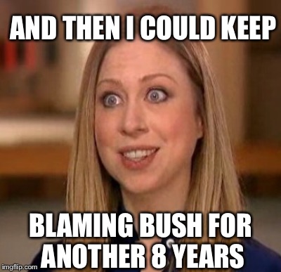 AND THEN I COULD KEEP BLAMING BUSH FOR ANOTHER 8 YEARS | made w/ Imgflip meme maker