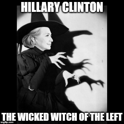 Krooked Killary | HILLARY CLINTON; THE WICKED WITCH OF THE LEFT | image tagged in hillary clinton,donald trump,republican,presidential race,nominee,gop | made w/ Imgflip meme maker