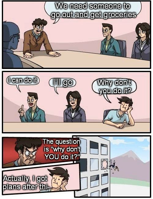 Boardroom Meeting Suggestion Meme Imgflip