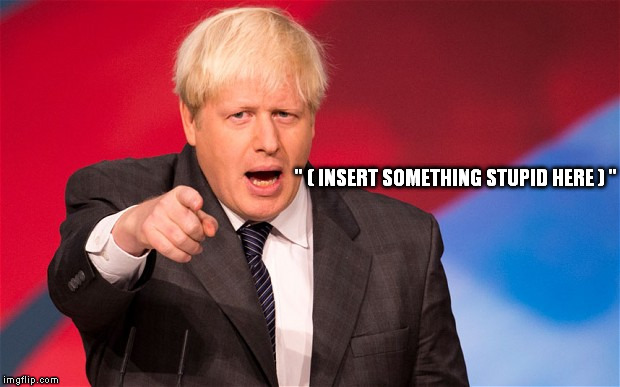 Just getting ready for when Boris is Prime Minister... | " ( INSERT SOMETHING STUPID HERE ) " | image tagged in boris,memes,uk | made w/ Imgflip meme maker