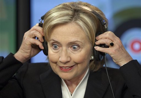 High Quality Hillary Clinton Listening Blank Meme Template