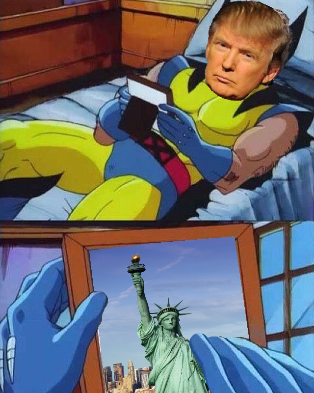 Trump Loves Liberty Blank Meme Template