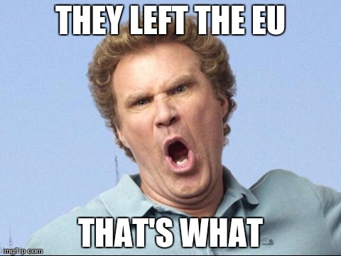 THEY LEFT THE EU THAT'S WHAT | made w/ Imgflip meme maker