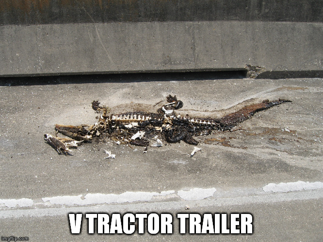 V TRACTOR TRAILER | made w/ Imgflip meme maker