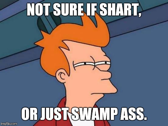 Futurama Fry | NOT SURE IF SHART, OR JUST SWAMP ASS. | image tagged in memes,futurama fry | made w/ Imgflip meme maker