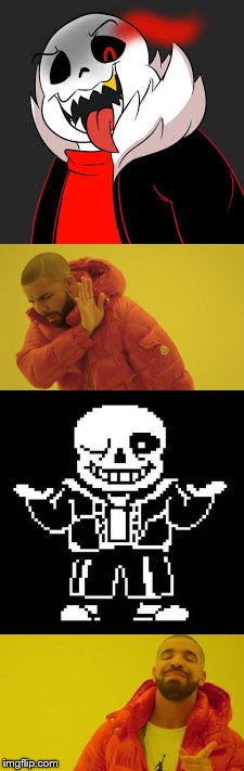 My opinion of Underfell Sans. | image tagged in sans undertale | made w/ Imgflip meme maker