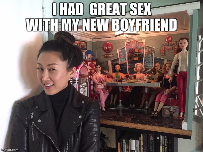 jordan had great sex | I HAD  GREAT SEX WITH MY NEW BOYFRIEND | image tagged in sexual | made w/ Imgflip meme maker