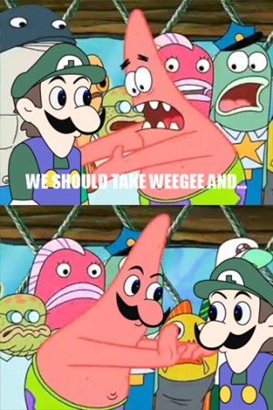 Let's take weegee and Blank Meme Template