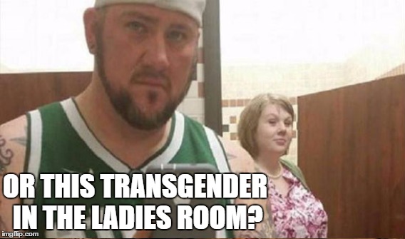 OR THIS TRANSGENDER IN THE LADIES ROOM? | made w/ Imgflip meme maker