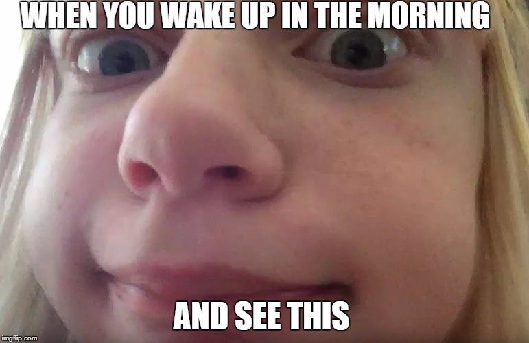 WHEN YOU WAKE UP IN THE MORNING; AND SEE THIS | image tagged in scarysquirrel | made w/ Imgflip meme maker