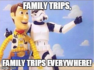 Going To Seattle For A Few Days, And Then Vancouver, Canada. Overall, I'll Be Back In A Week! I'll Try To Meme With My Phone. | FAMILY TRIPS, FAMILY TRIPS EVERYWHERE! | image tagged in family trips,seattle,vancouver,canada,stormtroopers stormtroopers everywhere | made w/ Imgflip meme maker