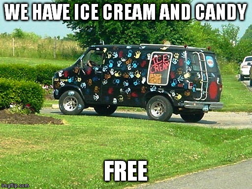 WE HAVE ICE CREAM AND CANDY FREE | made w/ Imgflip meme maker