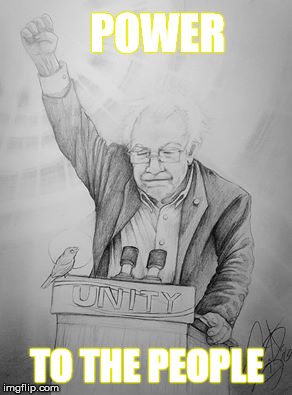 Power to the People | POWER; TO THE PEOPLE | image tagged in power,people,bernie sanders,unity,birdie sanders,bird | made w/ Imgflip meme maker