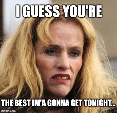 I GUESS YOU'RE THE BEST IM'A GONNA GET TONIGHT... | made w/ Imgflip meme maker