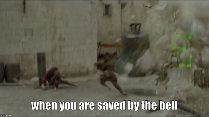 when you are saved by the bell | image tagged in gotbell,gameofthrones,bell,bellend | made w/ Imgflip meme maker