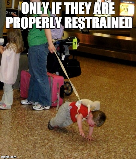 ONLY IF THEY ARE PROPERLY RESTRAINED | made w/ Imgflip meme maker
