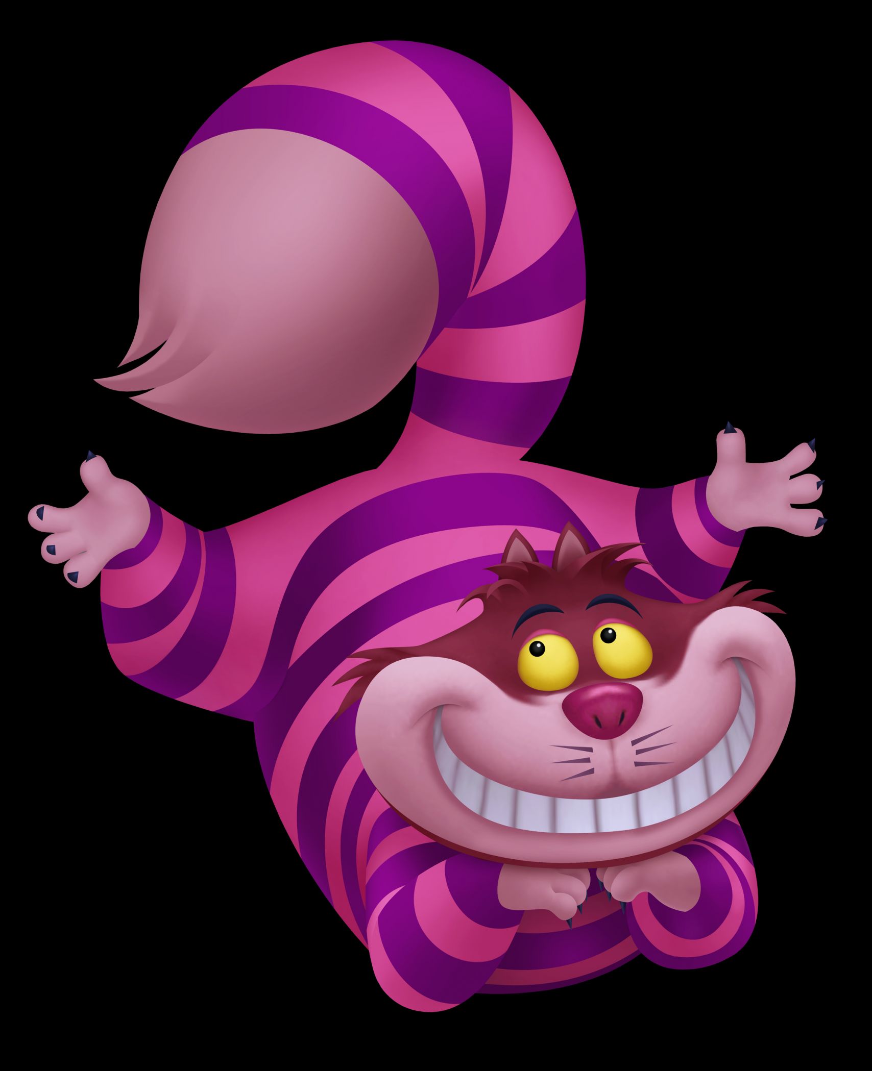 High Quality Cheshire cat let it go Blank Meme Template