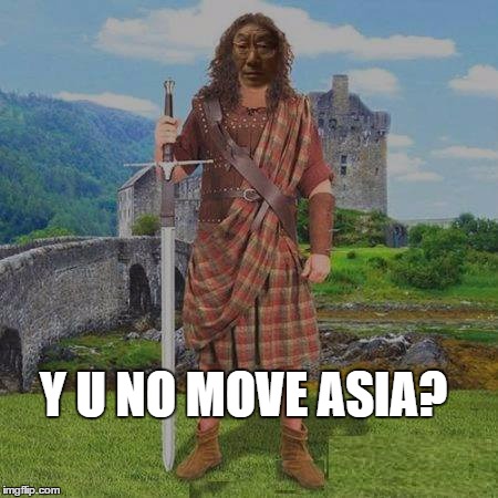 Y U NO MOVE ASIA? | made w/ Imgflip meme maker
