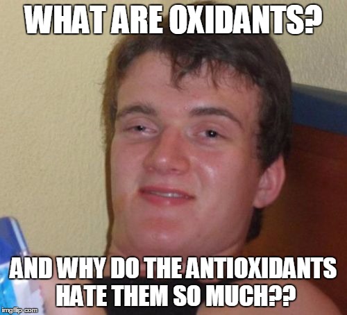10 Guy Meme | WHAT ARE OXIDANTS? AND WHY DO THE ANTIOXIDANTS HATE THEM SO MUCH?? | image tagged in memes,10 guy,eating healthy | made w/ Imgflip meme maker