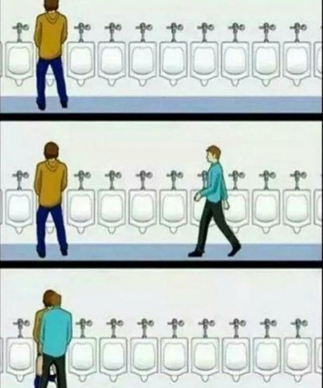 High Quality Urinal Blank Meme Template