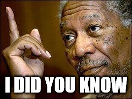 I DID YOU KNOW | made w/ Imgflip meme maker