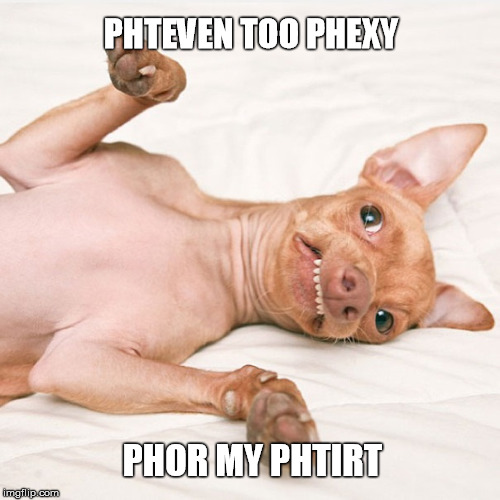 Phteven Too Phexy | PHTEVEN TOO PHEXY; PHOR MY PHTIRT | image tagged in phteven dog,phteven,too sexy for my shirt,phteven meme,phexy | made w/ Imgflip meme maker