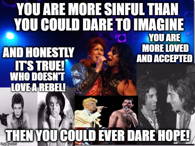 love yourself | WHO DOESN'T LOVE A REBEL! | image tagged in music | made w/ Imgflip meme maker