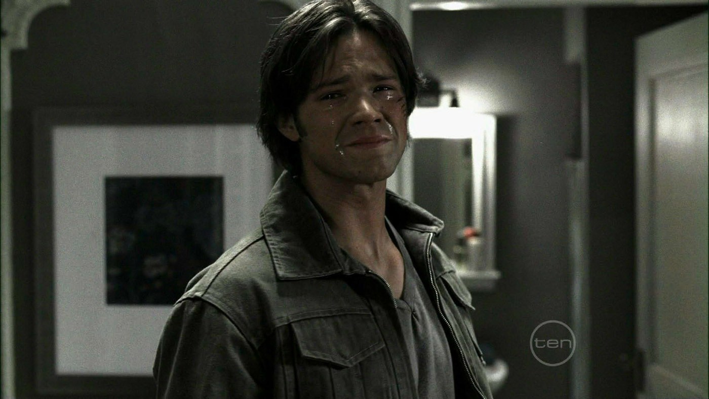 Sam Winchester Crying Blank Meme Template