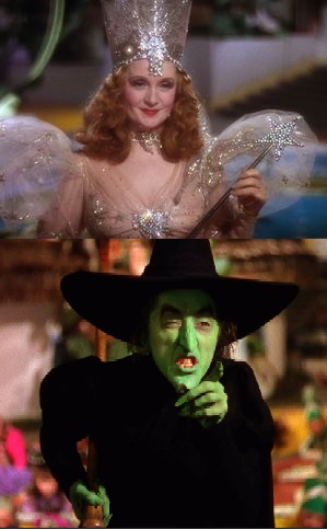 Good and Bad Witch Blank Meme Template