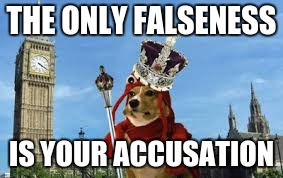 THE ONLY FALSENESS IS YOUR ACCUSATION | made w/ Imgflip meme maker
