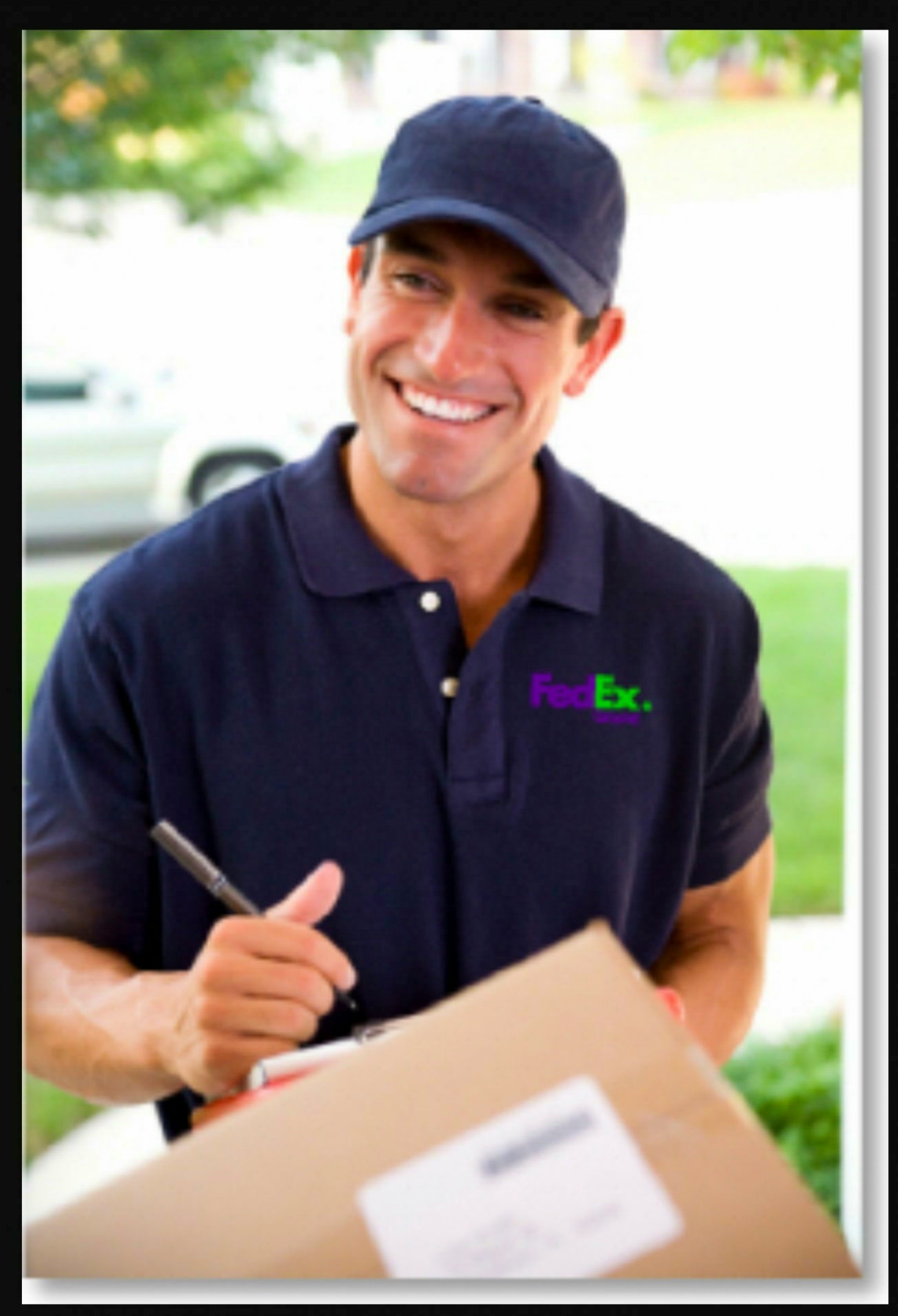 High Quality FedEx Guy II Blank Meme Template