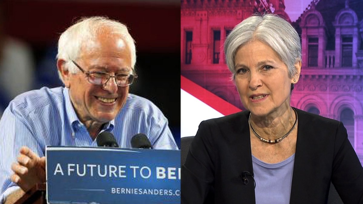 Bernie and Jill on the Green Party Blank Meme Template