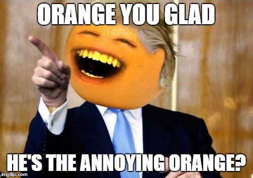 ORANGE YOU GLAD HE'S THE ANNOYING ORANGE? | made w/ Imgflip meme maker