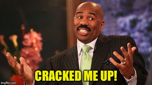 Steve Harvey Meme | CRACKED ME UP! | image tagged in memes,steve harvey | made w/ Imgflip meme maker