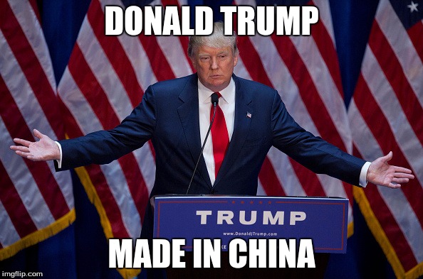 Donald Trump | DONALD TRUMP; MADE IN CHINA | image tagged in donald trump | made w/ Imgflip meme maker