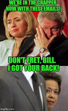 How could there be any conflicts of interest? Just ask Reid, they're innocent... like Gotti.  | WE'RE IN THE CRAPPER NOW WITH THESE EMAILS! DON'T FRET, BILL.  I GOT YOUR BACK! | image tagged in criminals,crookedhillary,bill clinton | made w/ Imgflip meme maker