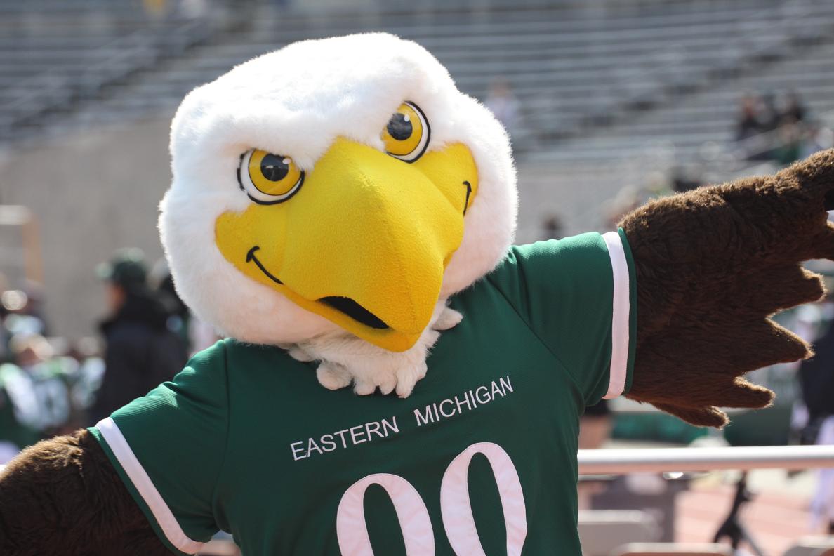 High Quality eastern michigan university eagles mascot Blank Meme Template