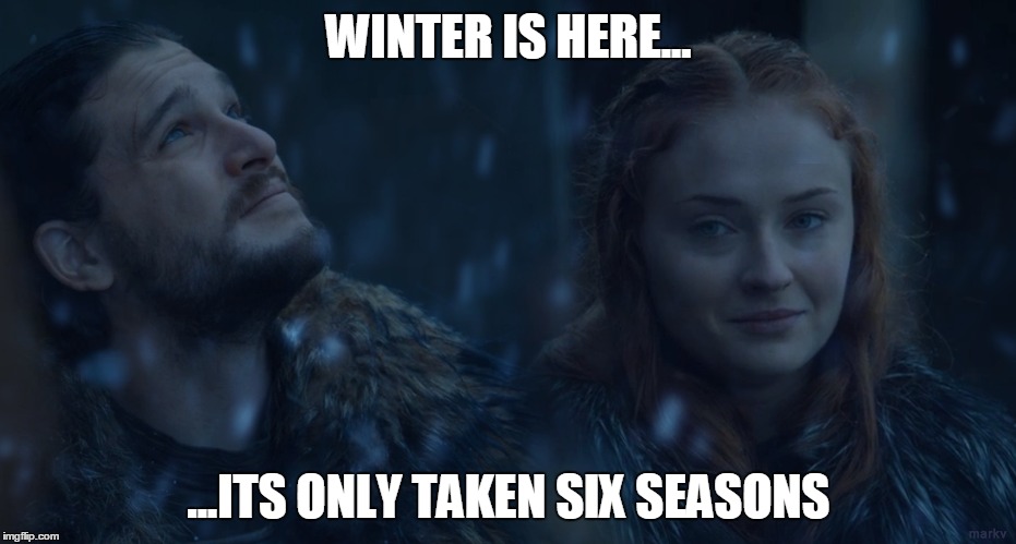 Image Tagged In Game Of Thrones Winter Is Here Jon Snow Sansa